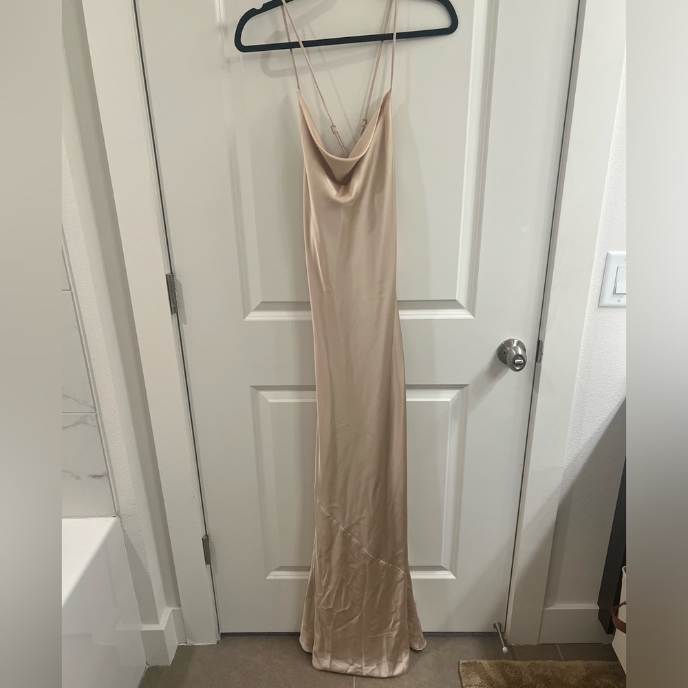 Show Me Your Mumu Maxi Champagne Dress XS